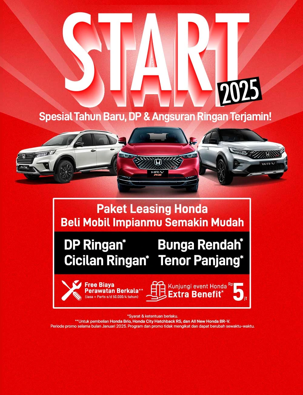 START (Special Tahun Baru, DP & Angsuran Ringan Terjamin!)